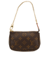 Mini Pochette, &pound;495, Handbags, Brown, Canvas, Front view